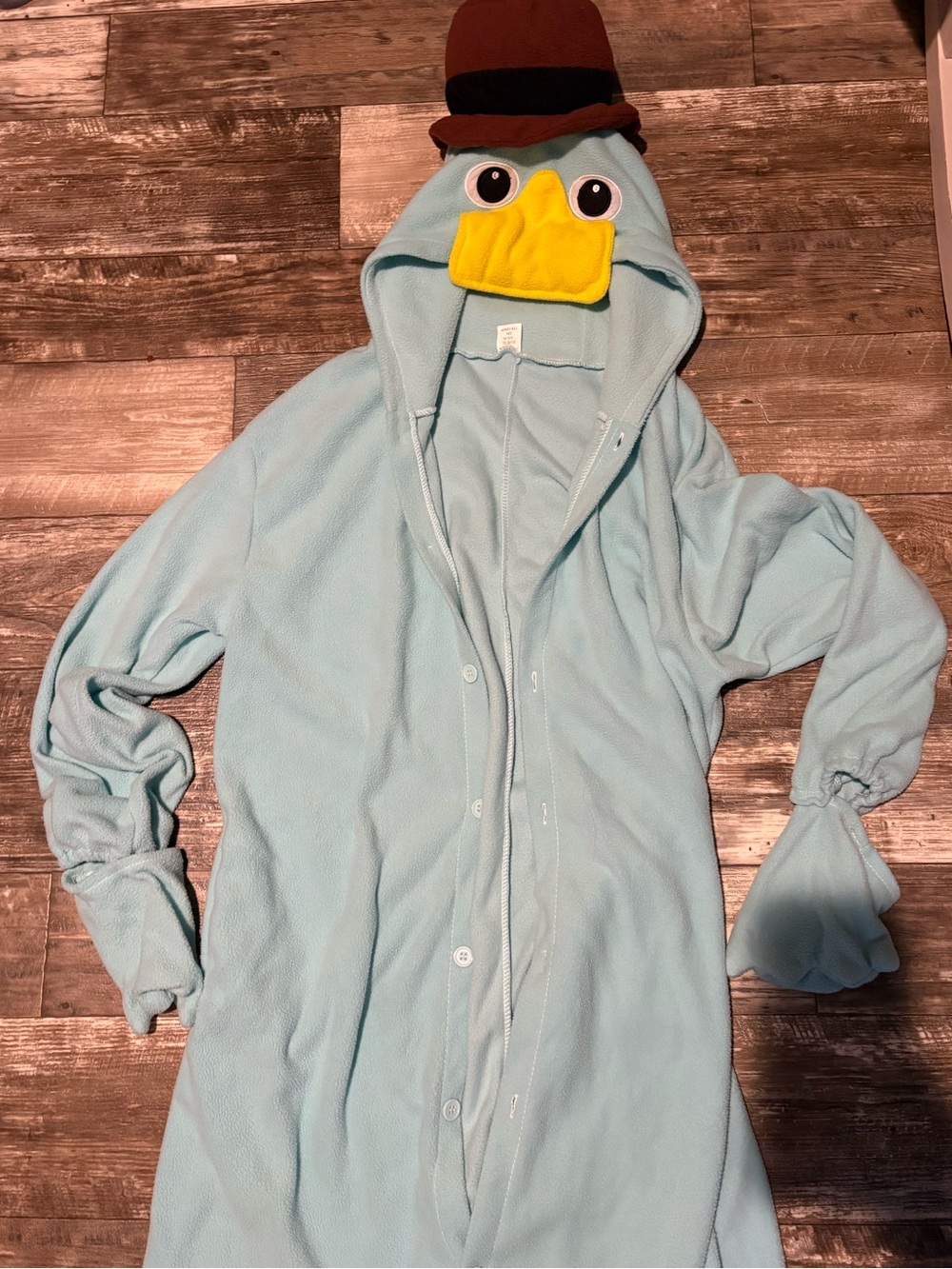 Perry the Platypus Phineas & Ferb Adult Halloween Costume Size XL